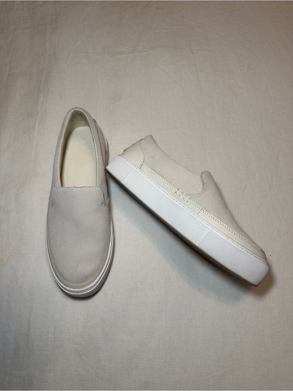 UGG Women's Slip-On Sneakers in Off White and White